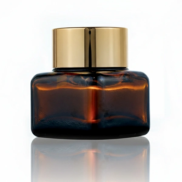 Custom Amber Cosmetic Jars